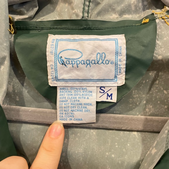 VINTAGE  90s PAPPAGALLO OVERSIZED 
RAIN JACKET/WIND BREAKER S/M - Picture 3 of 4